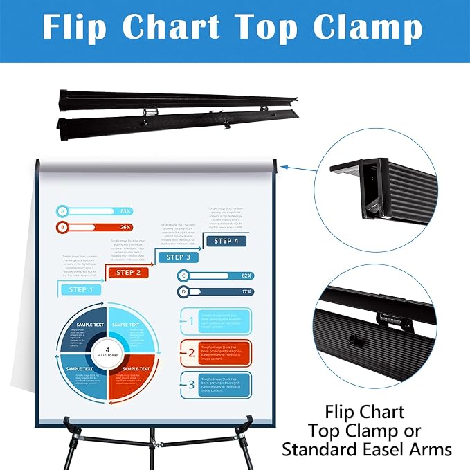 Falling in Art Aluminum Flip Chart Display Easel Stand - Image 7