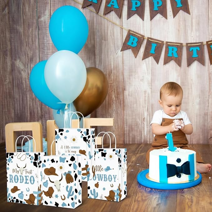 Gaillty 24 Pcs My First Rodeo Party Favor Bags 1st Rodeo Birthday Gift Bags - Image 5