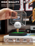 JupDec Golf Ball Display Case Clear Acrylic Memorabilia Stand Cube Holder - Image 2