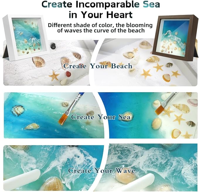 iLAND Crafts For Adults Women Teen Girls Ocean Beach UV Resin Kit for beginners - Image 3