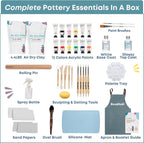 Air Dry Clay Pottery Kit for Adults Beginner, Starter Kit - Image 5