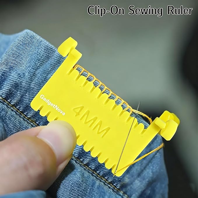 3 Pack Clip-On Sewing Ruler - Image 2