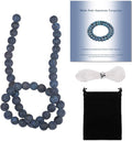 8mm Matte Blue American Turquoise Bead, 15-Inch Matte Round Loose Stone Beads by THRELE