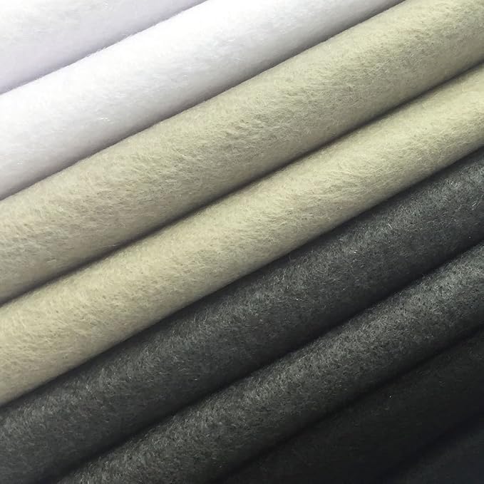 4pcs Thick 1.4mm Soft Felt Fabric Sheet Assorted Color Felt Pack DIY Craft - Image 2