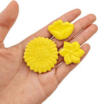 500g/1.1lb Ceramic Mosaic Tiles Mixed Shapes of Flowers, Mushrooms - Image 4
