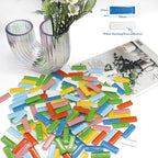 LITMIND 162Pcs / 1.1LB Mixed Colors Mosaic Glass Tiles - Image 4
