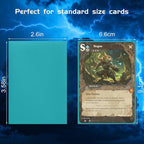 100 Count Card Sleeves for Trading Cards, Mint Green Deck Card Sleeve, Premium - Image 3