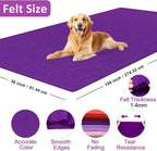 XSEINO Purple Large Felt Fabric 108" X 36 ", 1.4 mm Thick Soft Felt Fabric Sheet - Image 2