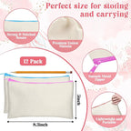 Legigo Blank Canvas Bag Zipper Pouch Makeup Bags Bulk - Image 2