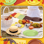 Zhehao 120 Pcs Disposable Paper Plates and Napkins Bulk Birthday Party - Image 7