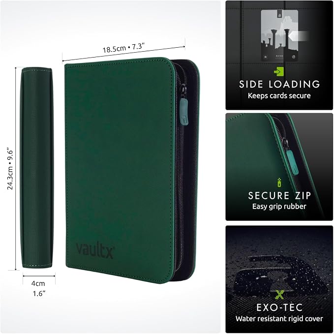 Vault X 4 Pocket Zip Trading Card Binder 160 Cards Exo-Tec | Holds 160 - Image 2