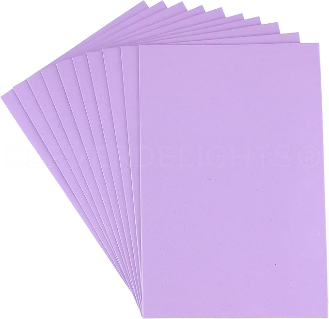 CleverDelights 8" x 12" Lavender Foam Sheets by CleverDelights