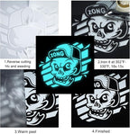 FUNKAKA Glow in The Dark Heat Transfer Vinyl Roll, Glow in The Dark HTV Vinyl - Image 5