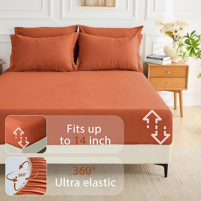 MUXHOMO 7 Pieces Full Comforter Set, Soft Bed in a Bag Full Size, All Season - Image 7