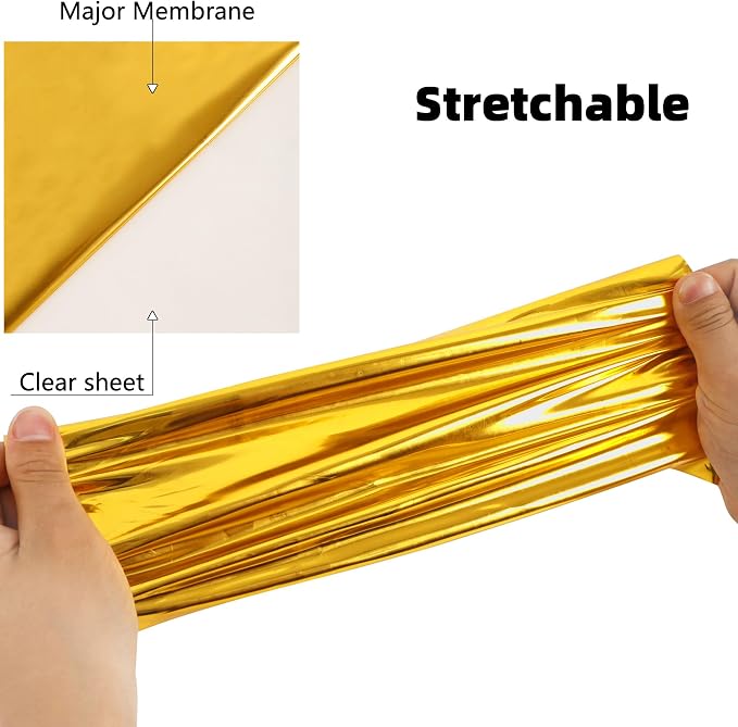 FUNKAKA Heat Transfer Vinyl Glossy Gold HTV Rolls - Image 2