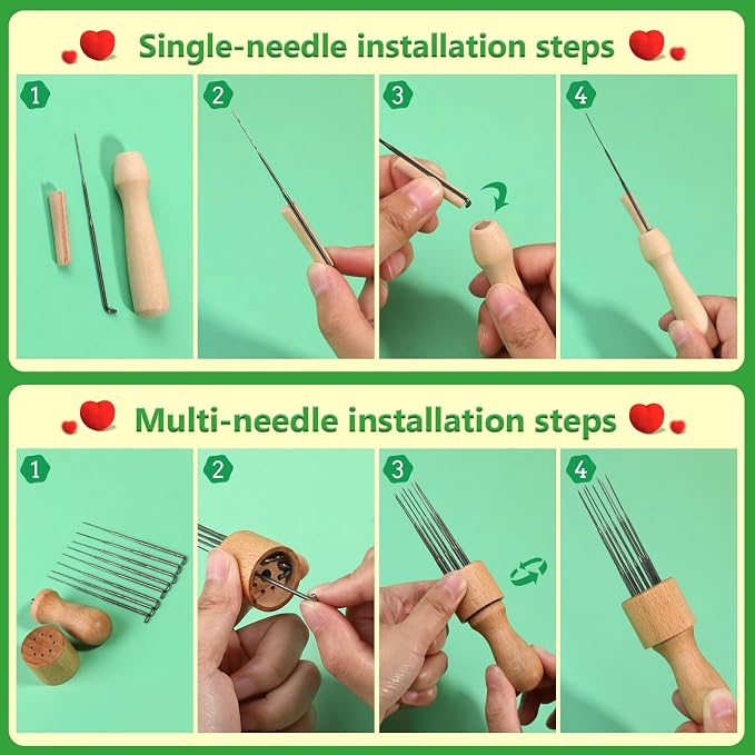 IMZAY Needle Felting Tools, Wool Felting Supplies, Needle Felting Kit - Image 2