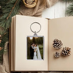 REDANHA 12pcs Acrylic Photo Frame Keychain Holder 2 x 3 In Picture Insert Blank - Image 5