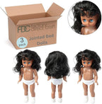 3 African American Full‑Body Dolls – 13-1/2" Plastic Craft Models - Image 2