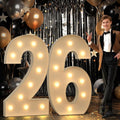 imprsv 4FT Marquee Number 26 Light up Number 26th Birthday Decorations Large by Letsmakeitimpressive