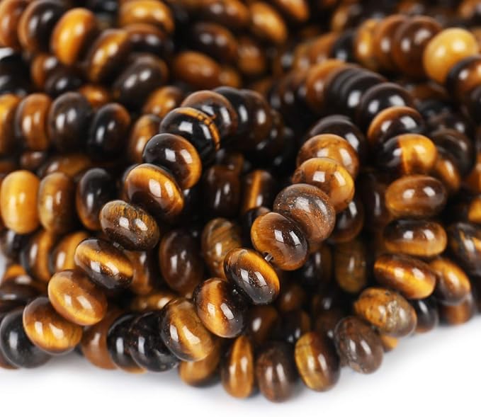 ICAI Beads 5x8mm Natural Beads Rondelle Spacer Loose Beads - Image 4