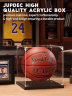 JupDec Basketball Display Case Acrylic Clear 10" Full Size - Image 6