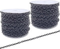 60 Feet Metal Iron Necklace Chains 3mm Bulk Curb Link Chain by KEIAOUE