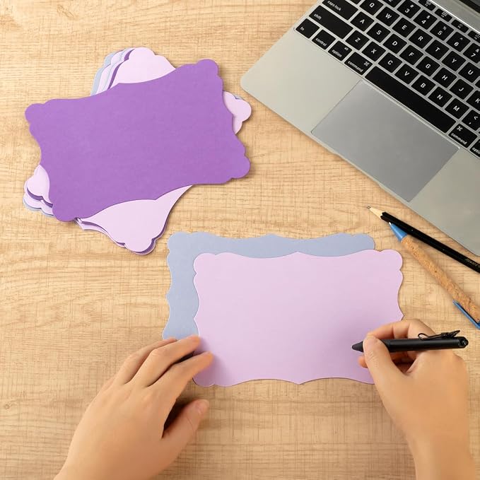 50 Pack Blank Kraft Greeting Cards, 5 Colors, 5x7IN | Thick Cardstock Paper - Image 6