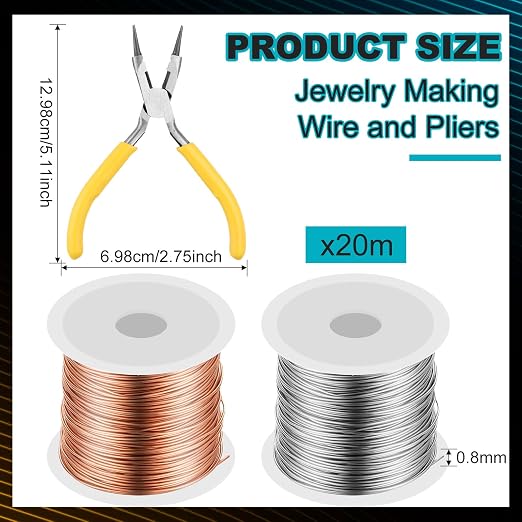 Mudder 2 Rolls Copper 20 Gauge Wire - Image 2