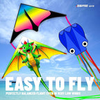 SGftre 3 Piece Set Butterfly Delta Octopus Kites - Image 3
