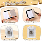 Vicenpal 3 Pcs Tiny Picture Ornate Frames 2.5 x 3.5 Inch Small Vintage Oval - Image 5