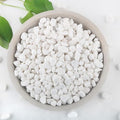 Mulctun 2Lb White Rocks for Plants, 1/4"-3/4" White Pebbles, Decorative Stones by Unknown