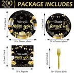 50 Guests We Will Miss You Plates and Napkins Party Supplies Farewell Party - Image 2