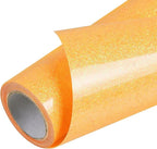 TORC Neon Orange Glitter HTV Heat Transfer Vinyl Roll 12 inch x 5 ft Iron on by TORC
