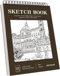 Soucolor Sketchbook 8.5x11, 100 Sheets Thick Acid-Free Drawing Paper | by Soucolor