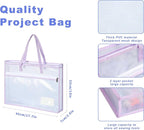 Qozary 5 Pcs Sew Project Bags for Quilting-A3 Sewing Craft Organizer Storage - Image 3