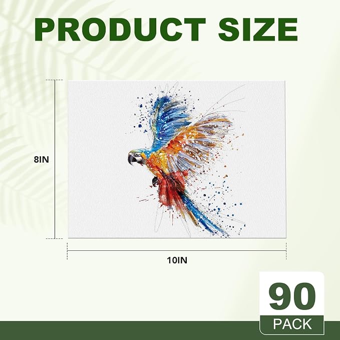 ESRICH Canvas Boards for Painting, 90 Pack Canvases for Painting 8x10 Cotton - Image 2