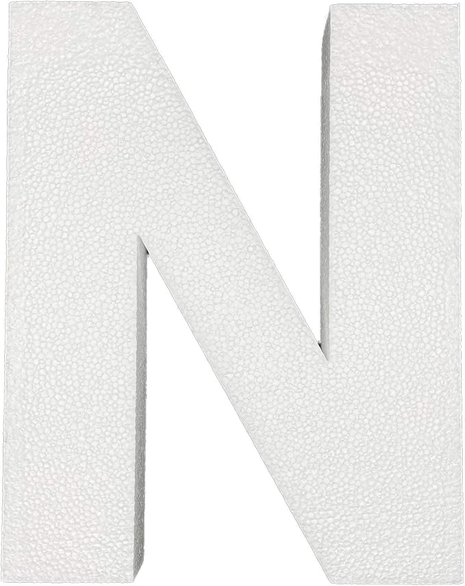 12 Inch Smooth Foam Letters by Crafts+Central