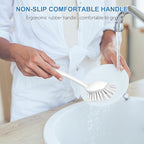 SetSail Dish Brush with Handle, 2 Pack Stiff Bristles Dish Scrubber with - Image 7