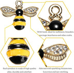 Youeon 100 Pcs Cute Metal Bee Charms - Image 3