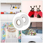 Tatuo 2 Rolls Double Sided Foam Tape PE Foam Tape Sponge Soft Mounting Adhesive - Image 7