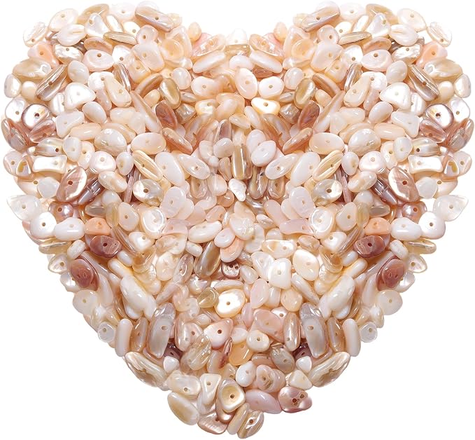 400pcs Natural Chip Shell Beads by DQJRJTJewelryMakingCraftsSupplies