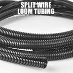 1/2 Inch Wire Loom Split Tubing - 10 ft Cord Protector Electric Wires Covers - Image 6