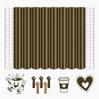 Tintnut Skin Tone Permanent Vinyl 8 Pcs 12x10in Espresso Shot Solid Color | by Tintnut