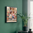Girl Paint by Numbers Kit for Adults, Cute Bestie and Flower Unframed - Image 4