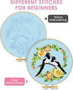 TINDTOP Embroidery Kit for Beginners Adult, Bird Embroidery Kit | Include - Image 3