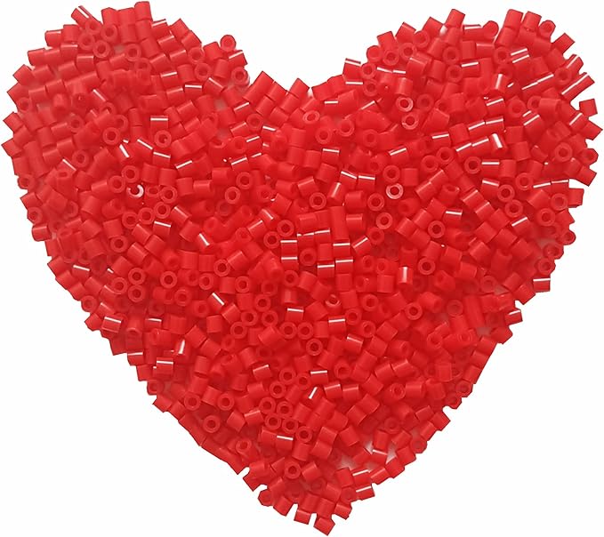 6000 Pcs Beads Fuse Beads - 5mm Red Melting Beads by Yowamho