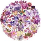 Transparent Flora Scrapbook Stickers Aesthetic Flowers Stickers | Transparent & - Image 2