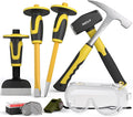 INCLY 8PCS Geology Rock Pick Equipment Kit, 3lb Sledge & 32oz Rock Hammer by INCLY