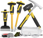 INCLY 8PCS Geology Rock Pick Equipment Kit, 3lb Sledge & 32oz Rock Hammer by INCLY