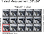 Erosebridal Gun Flannel Fabric by The Yard Weapon Pistol Soft Not Stretchy - Image 2